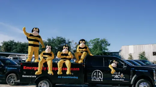 Double A branded service truck